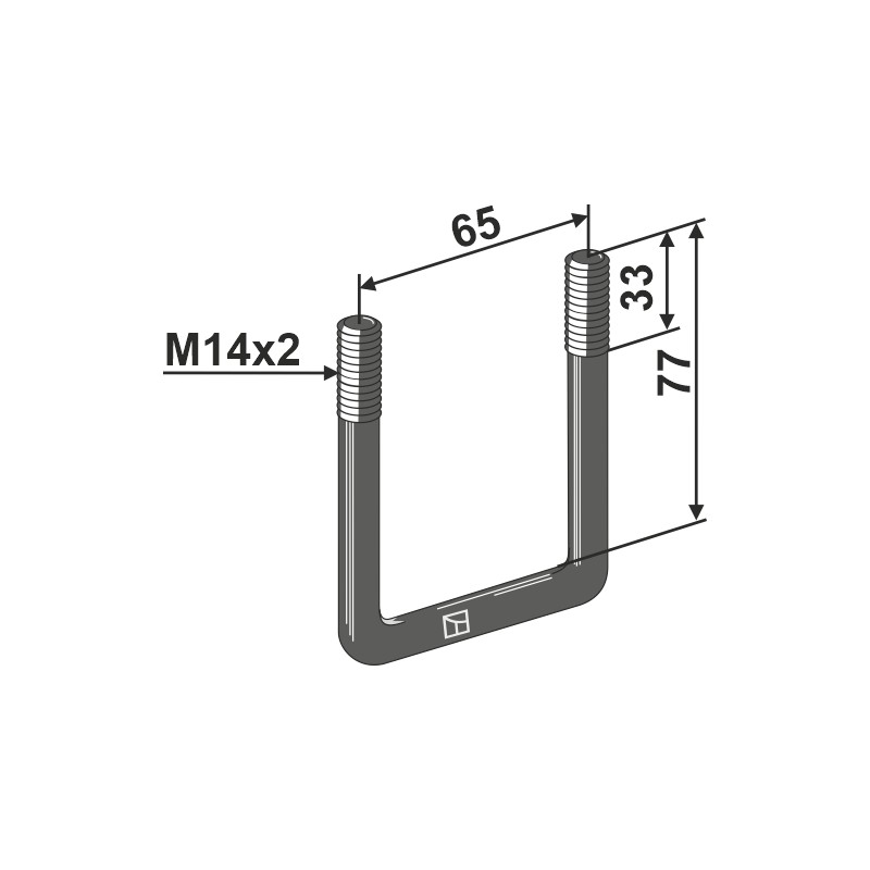 Boulon étrier M14x2