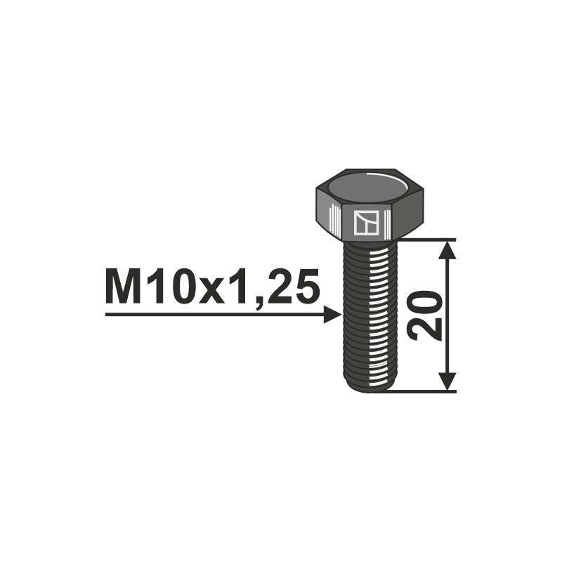 Boulon - M10x1,25