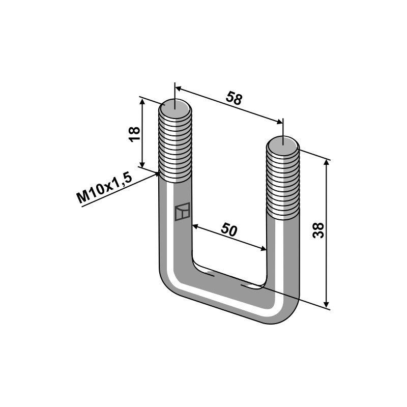 Boulon étrier - M10x1,5