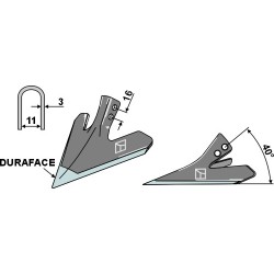 Coeur de bineuses 140mm - DURAFACE - Einböck - 15-092-S