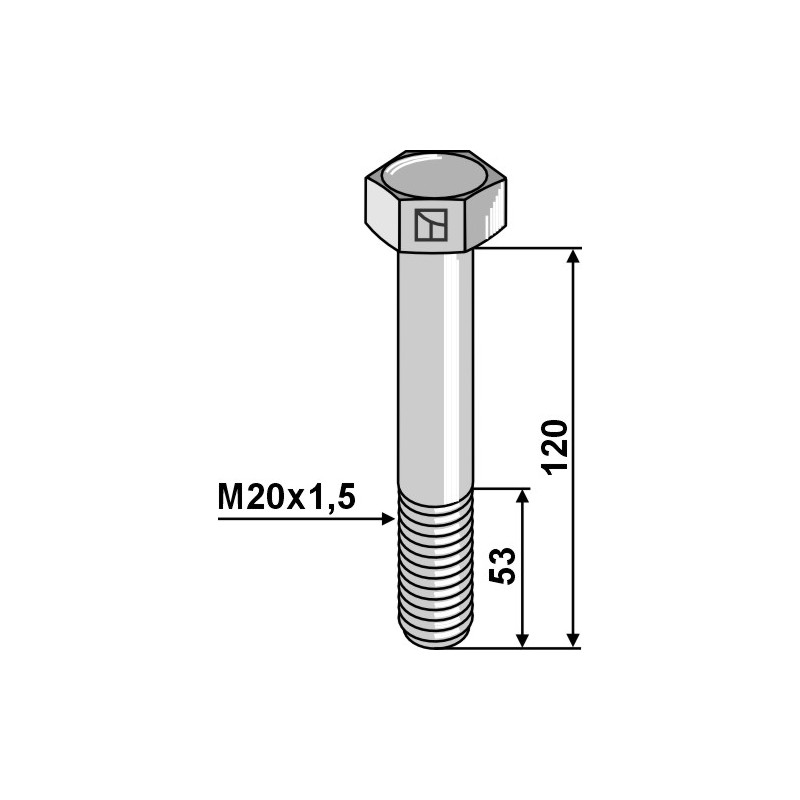 Boulon M20x1,5 - Berti - V201204PF109N