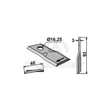 Couteau rotatif - POttinger - 716060350