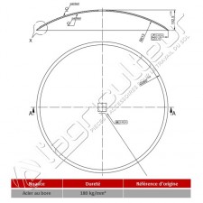 Disque de Déchaumeur 660X6 TC41 - R610 - Lisse - Kverneland