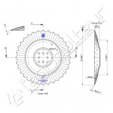 Disque de Déchaumeur Mulcheur Agrisem 508x5 - DIS-553