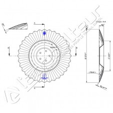 Disque de Déchaumeur Mulcheur Agrisem 570x4 - DIS-580