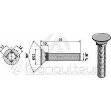 Boulon de charrue 7/16x56 - AG004400