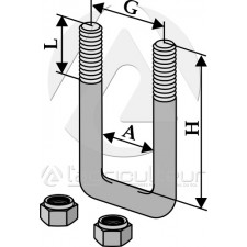 Boulon étrier - M12x1,75 - AG004519