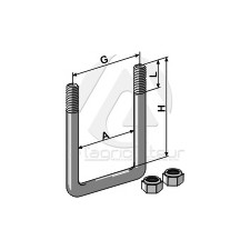 Boulon étrier - M14 x 2 - AG004548