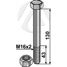 Boulon avec écrou à freinage interne - AG004552