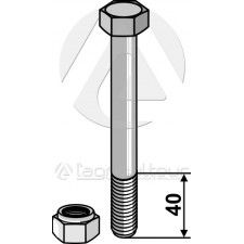 Boulon avec écrou à freinage interne - AG004555