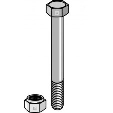 Boulon avec écrou à freinage interne - AG004555