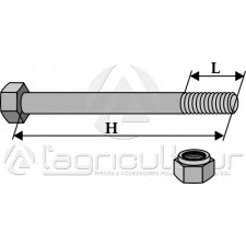 Boulon M16 x 2 - 8.8 - AG004559