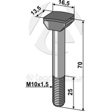 Boulon à tête rectangulaire - AG008719