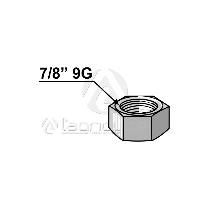 Écrou 7/8 9G - AG003010