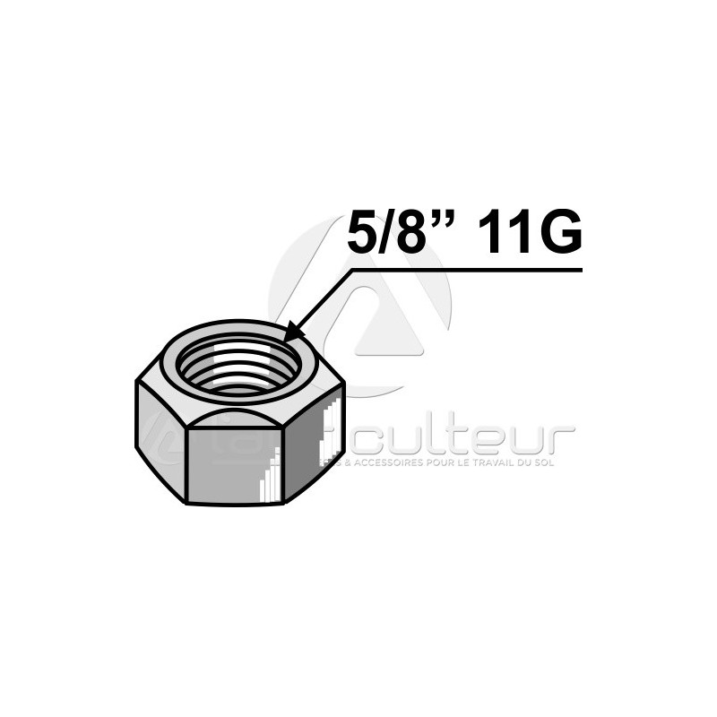 Écrou à freinage interne 5/8 11G - AG003014