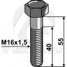 Boulon à tête hexagonale - M16x1,5 - 12.9 - Maschio - 551329