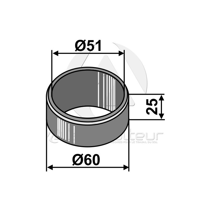 Entretoise plastique - 25 - AG006501