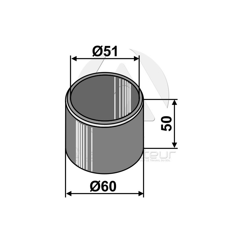 Entretoise plastique - 50 - AG006502