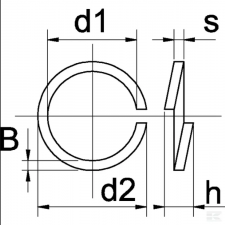 Rondelle élastique M14 zinguée