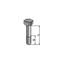 Boulon à tête hexagonale - M14x1,5 - 12.9