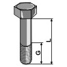 Boulon à tête hexagonale - M14x1,5 - 12.9