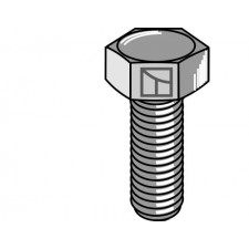 Boulon à tête hexagonale -  M16x1,5X30 - 10.9