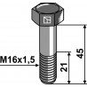 Boulon à tête hexagonale avec filet fin - M16x1,5x45 - 12.9 - Rabe - 961D161545MA