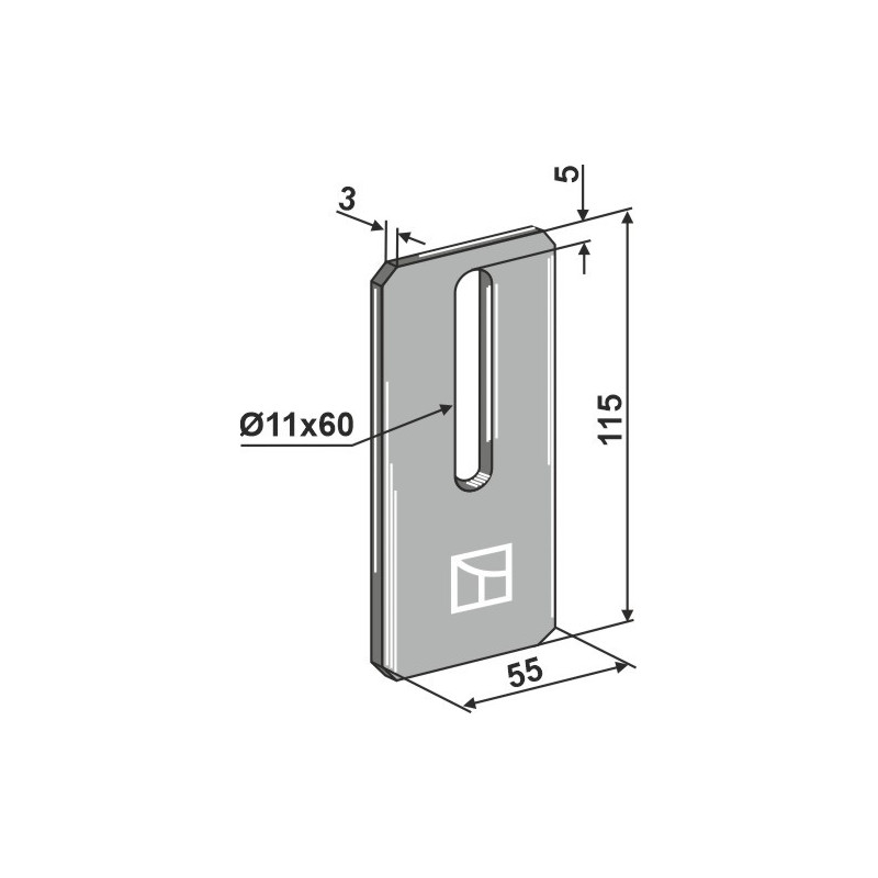 Racloir pour rouleaux packer - Amazone - 6040200 (60302)