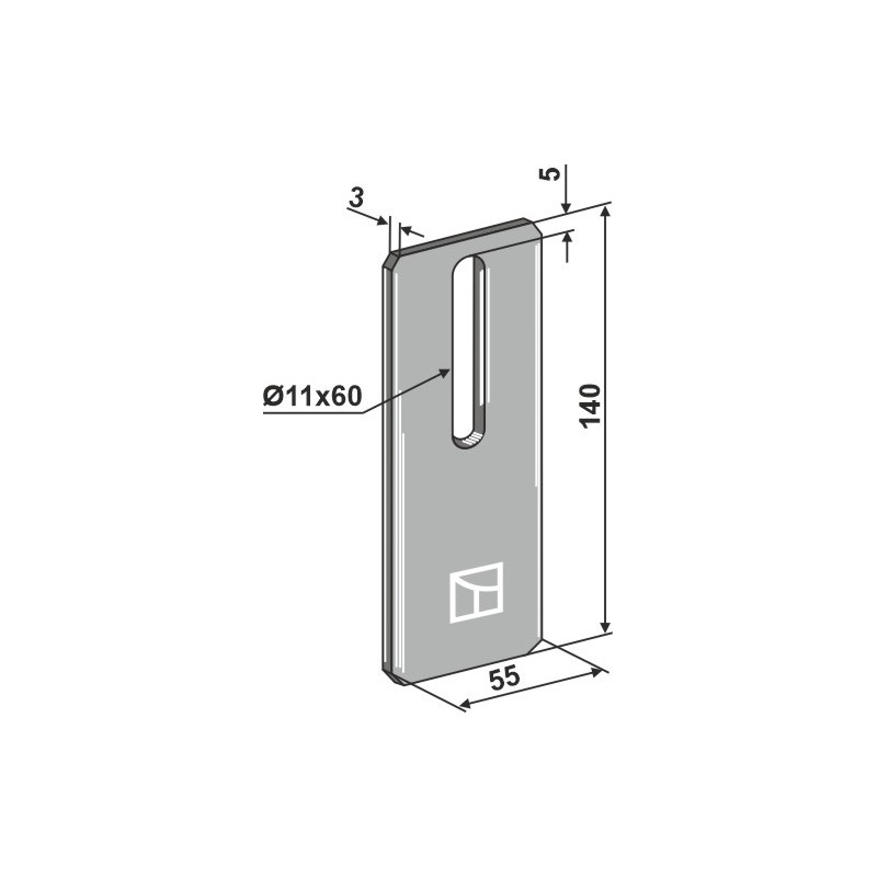 Racloir pour rouleaux packer - Amazone - 6036200