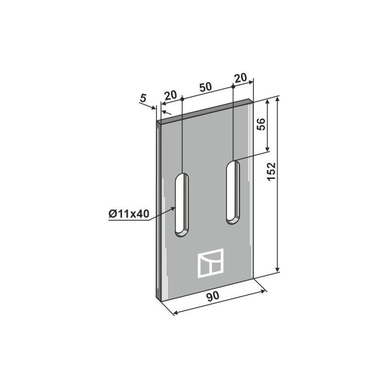 Racloir pour rouleaux packer - Eberhardt - 300142