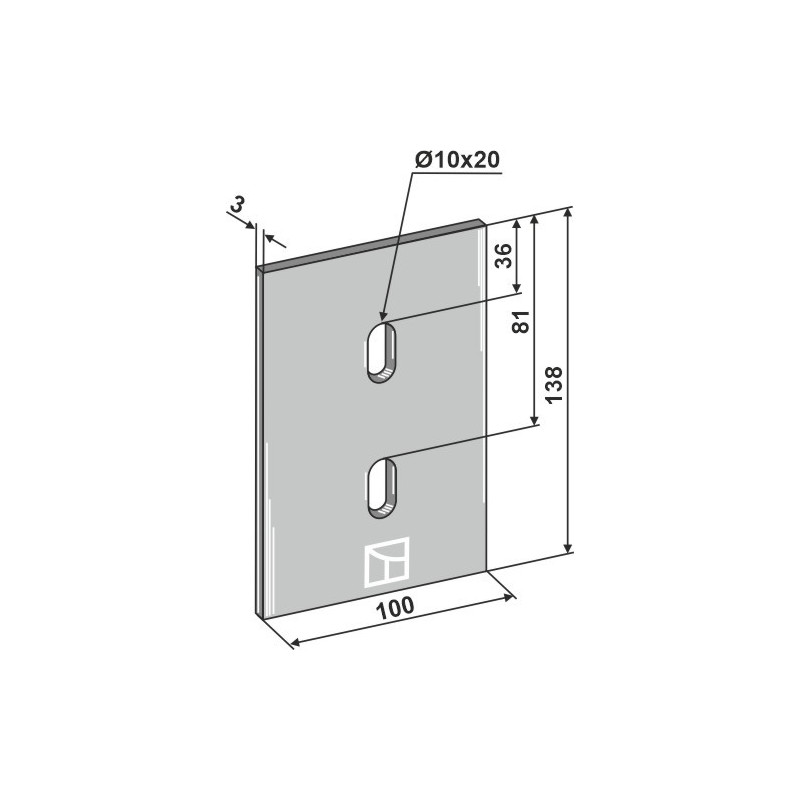 Racloir pour rouleaux packer - Lely - 1.1606.4078.0