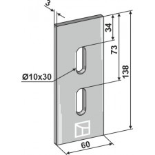 Racloir pour rouleaux packer - Lely - 1.1680.1661.0