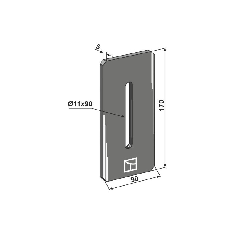 Racloir pour rouleaux packer - Pöttinger - 001161701 / 435.791