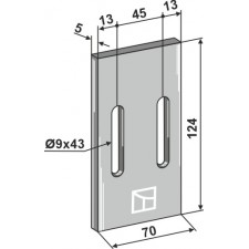 Racloir pour rouleaux packer - AG007600