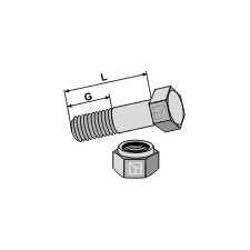 Boulon avec écrou à freinage interne - M14x1,5 - 12.9 - AG008780